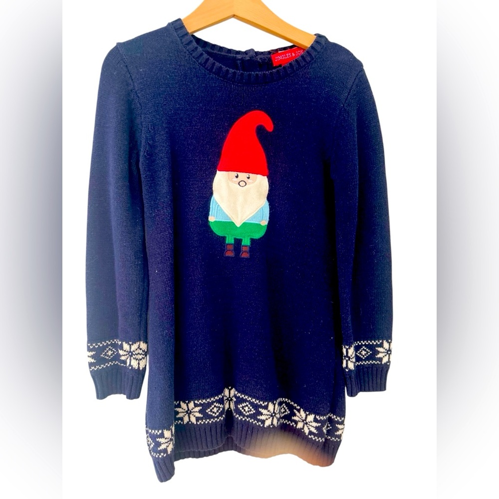 Jingles & Joy sweater dress size 5-6